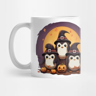 Cute Halloween Penguins Mug